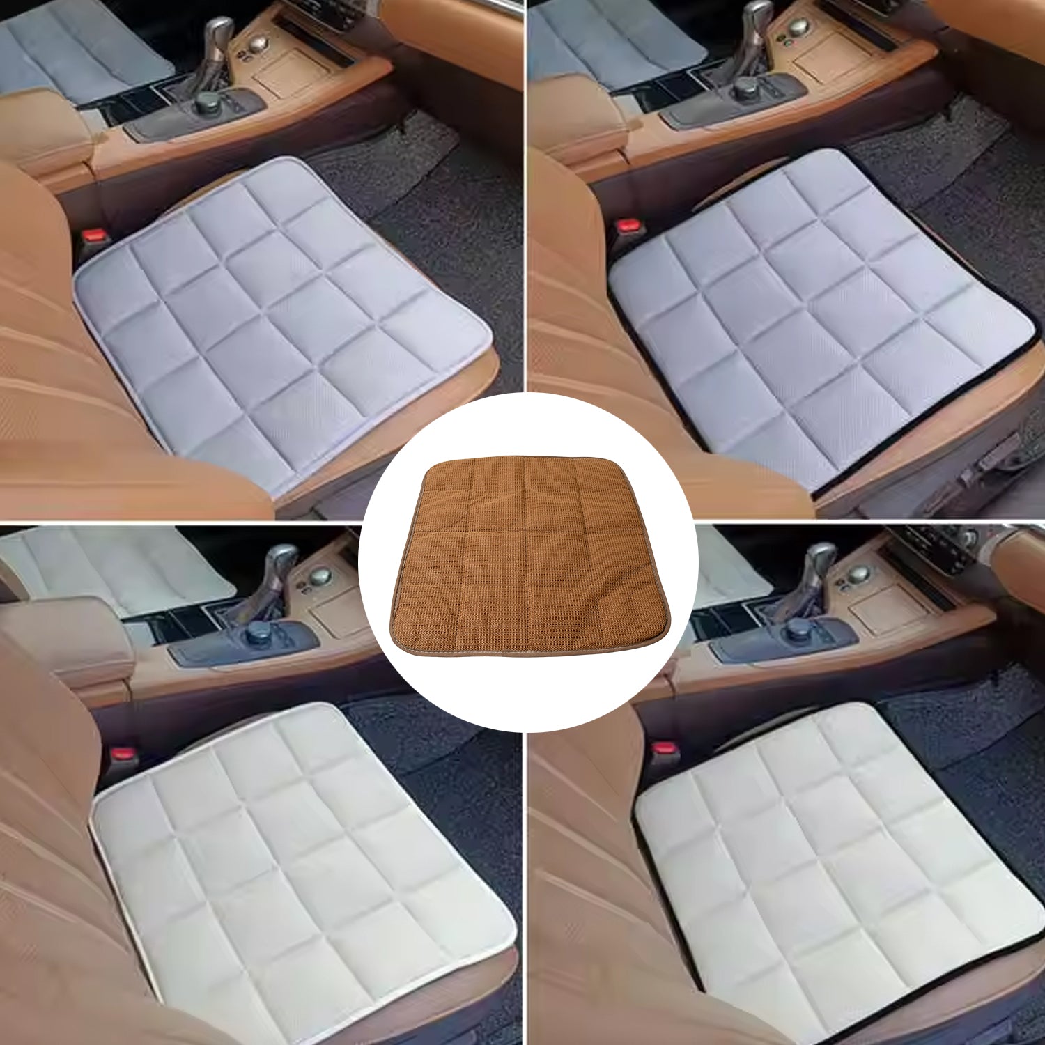 Square Shaped Bamboo Charcoal Filled Car Auto Seat Cushion Mat Cover Square Shaped Bamboo Charcoal Filled Car Auto Seat Cushion Mat Cover